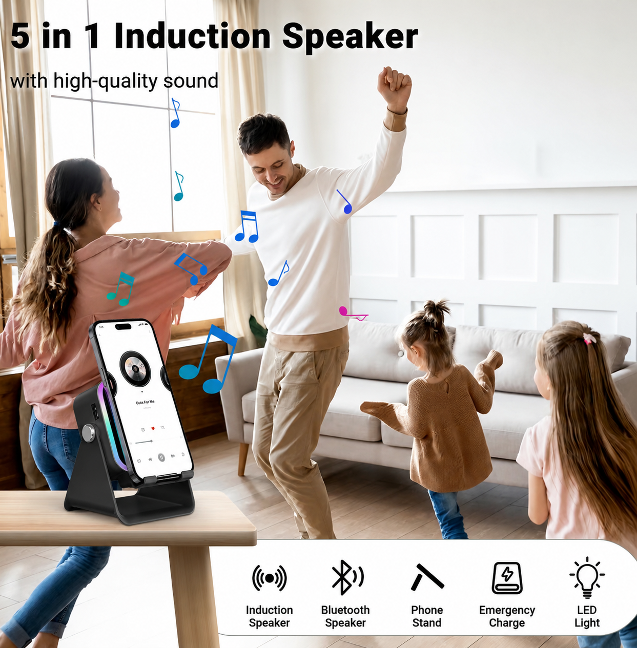 5-in-1 Induction Speaker